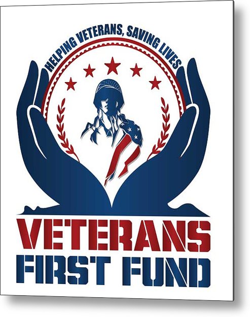 Veterans First Fund Logo - Metal Print