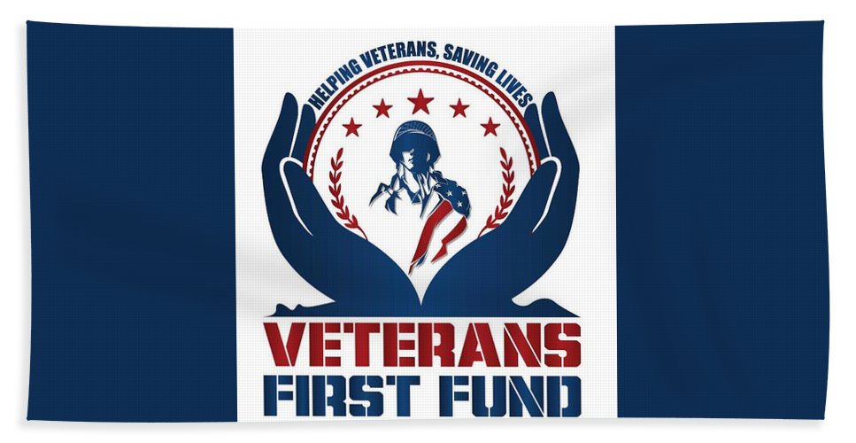 Veterans First Fund Logo - Beach Towel