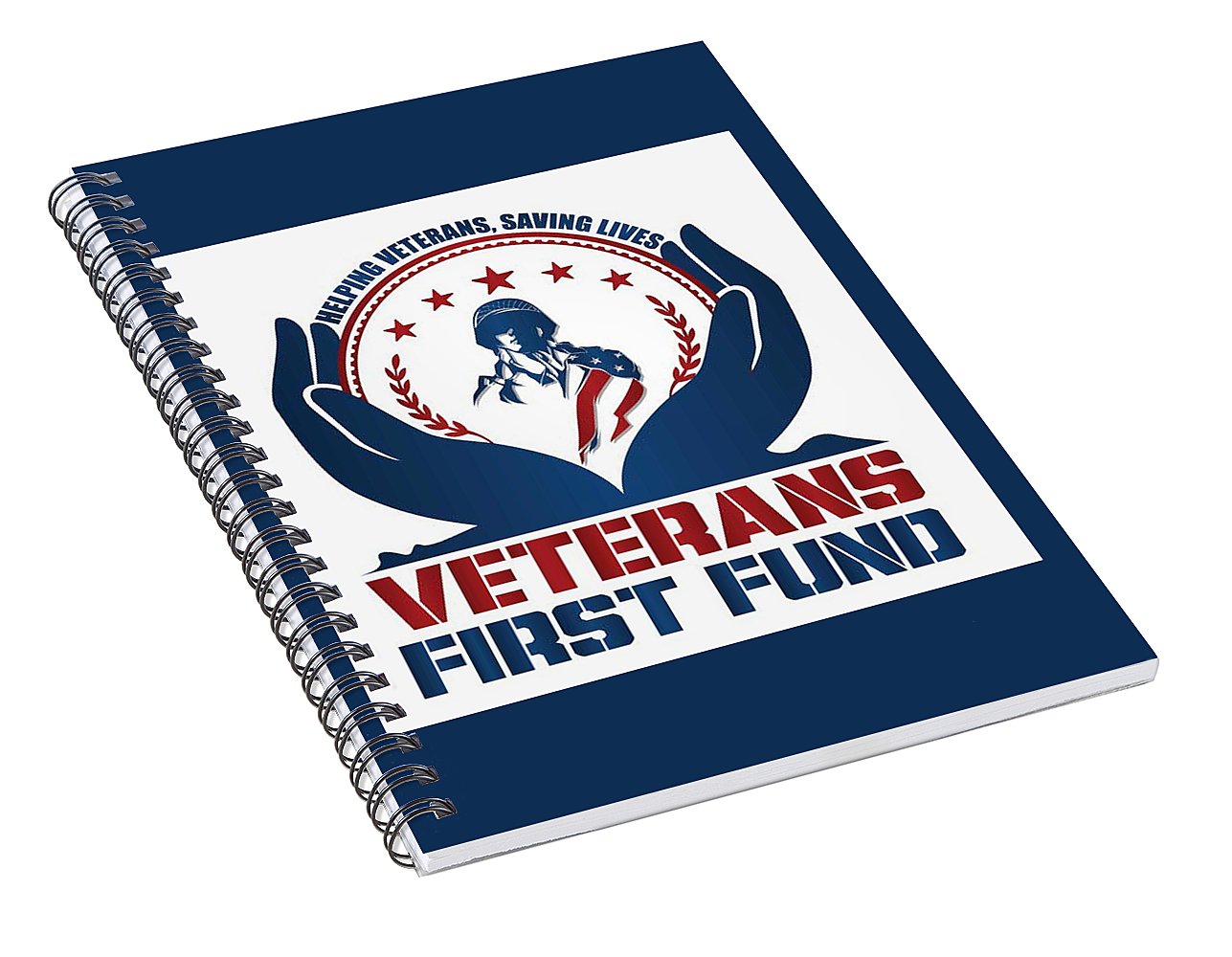 Veterans First Fund Logo - Spiral Notebook