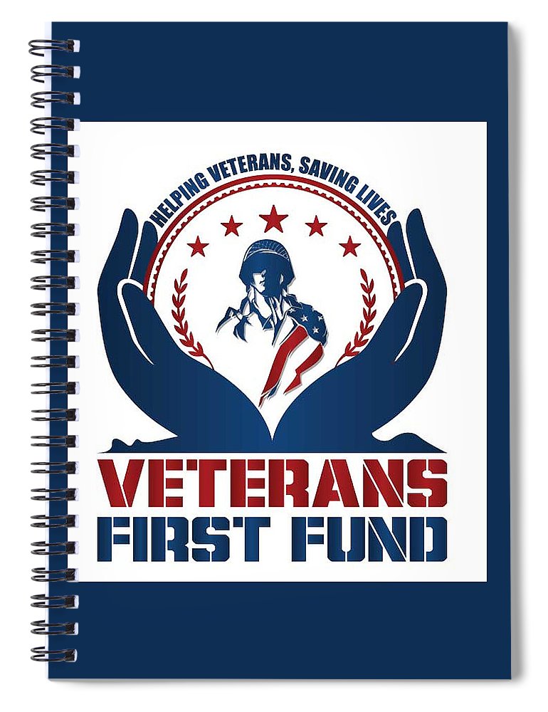 Veterans First Fund Logo - Spiral Notebook