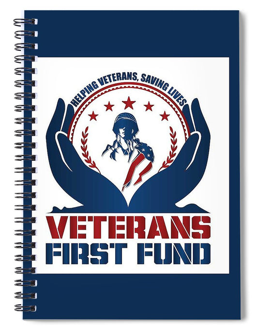 Veterans First Fund Logo - Spiral Notebook